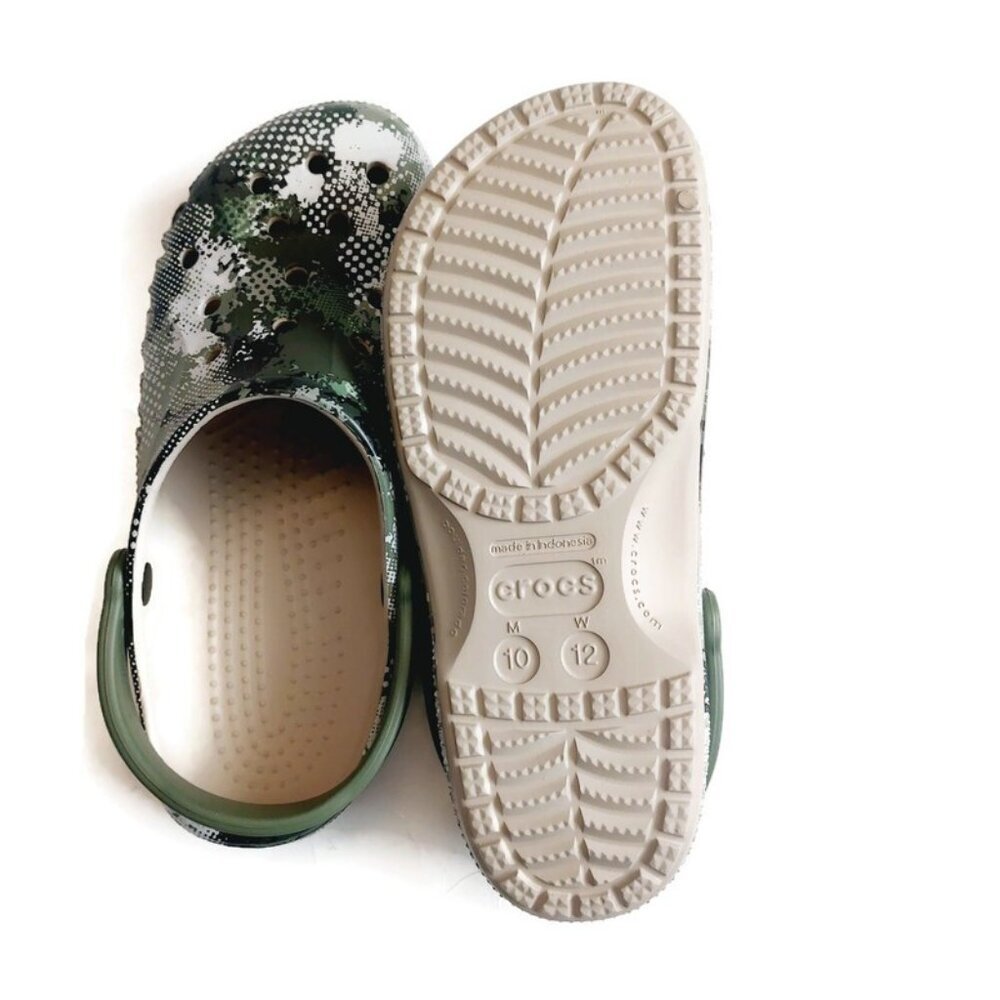 CROCS Mens 10 Womens 12 Baya Seasonal Printed Lightweight Slip On Clogs Shoes - Picture 6 of 8